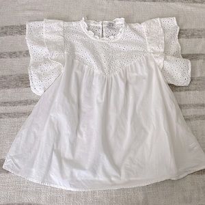 A new day ruffle eyelets top